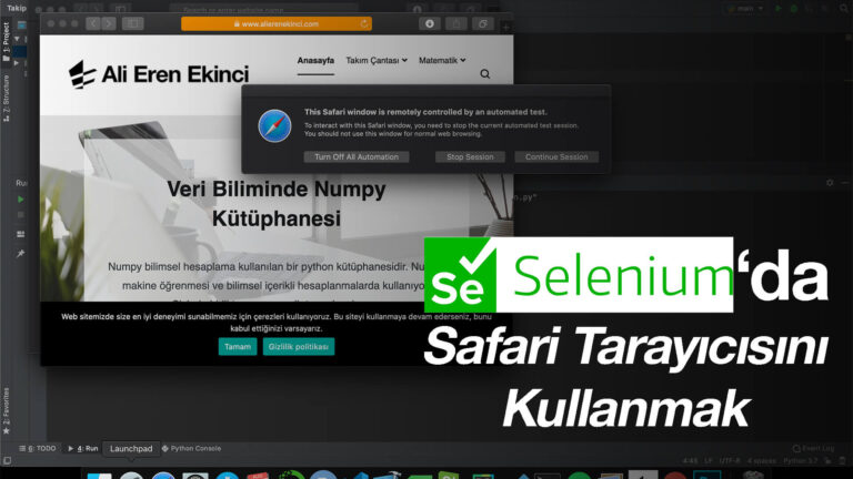 Selenium’da Safari Tarayıcısını Kullanmak